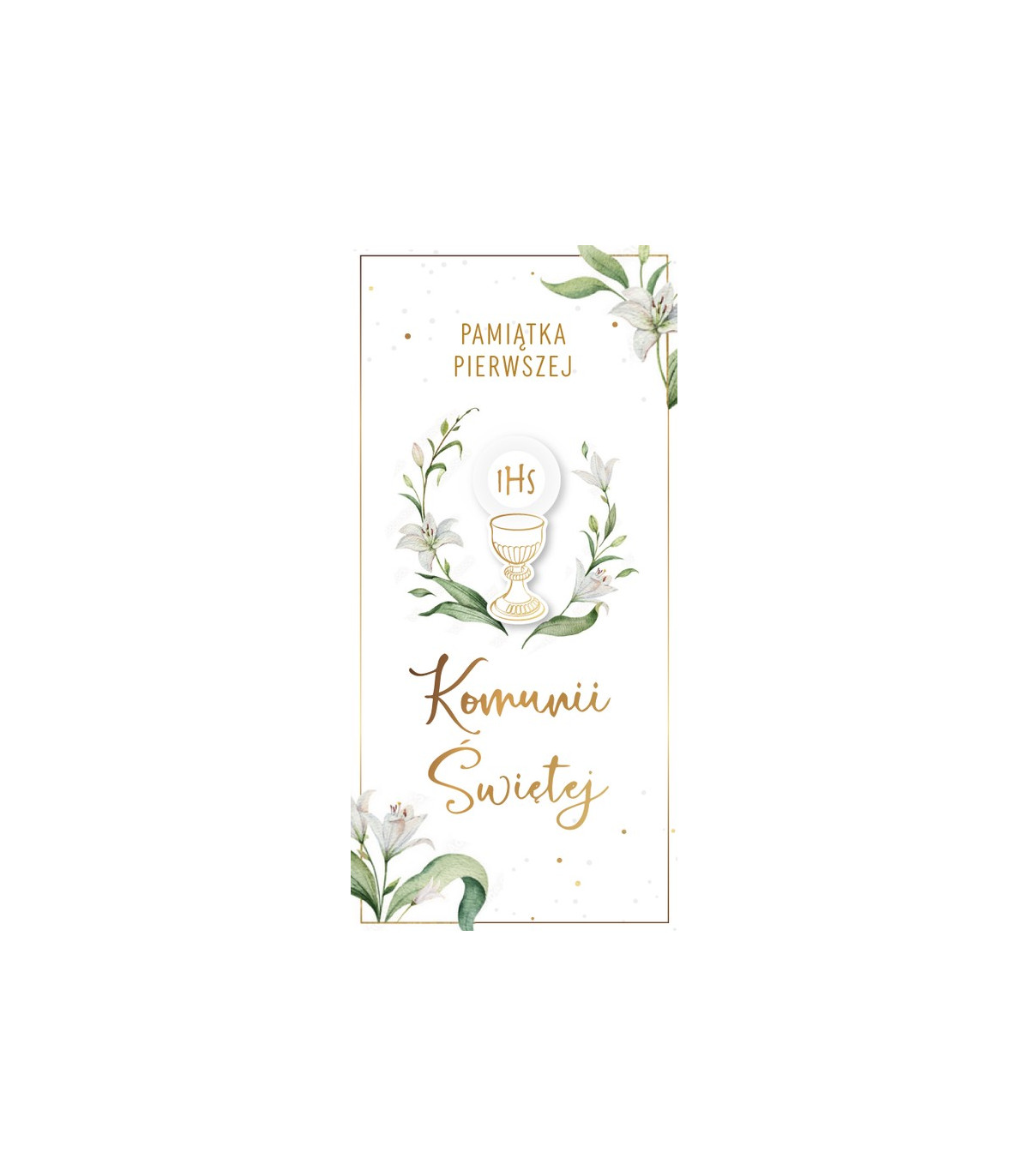 Kartka Pamiątka Komunii z życzeniami DLAS184