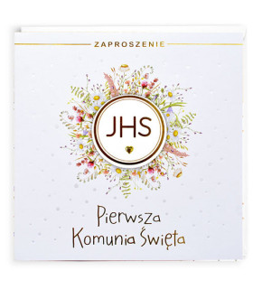 Zaproszenia na Komunię gotowe do wypisania zestaw 5 szt. PMZ132