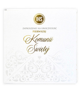 Zaproszenia na Komunię gotowe do wypisania zestaw 5 szt. PMZ133