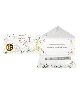 Ozdobna Koperta na Prezent Komunijny elegancka PCKOP11