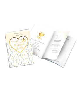 Album na Komunię pięknie zdobiony PMBCN73