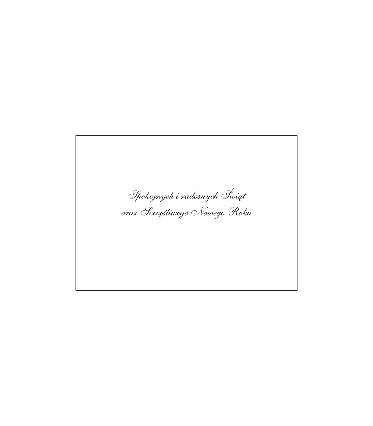 Kartka świąteczna z życzeniami B-T 600