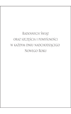 Karnet świąteczny z tekstem K-T 163