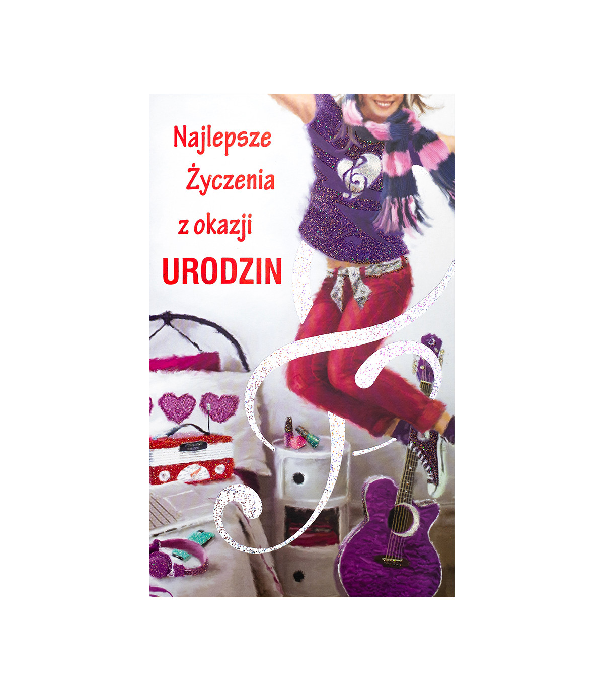 Kartka urodzinowa dla Dziewczyny kochającej muzykę A17689