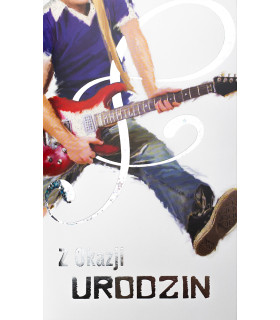 Kartka urodzinowa dla Chłopaka muzyka A17688