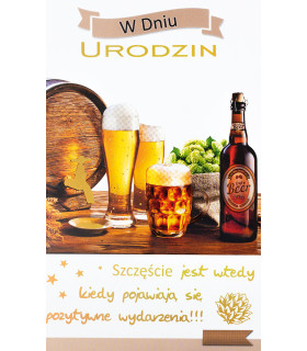 Kartka urodzinowa z życzeniami dla Mężczyzny A3001