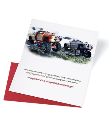 Kartka urodzinowa dla miłośnika przygód, quadów A1018