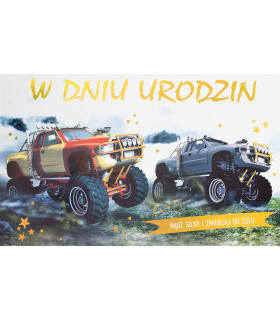 Kartka urodzinowa dla miłośnika przygód, quadów A1018