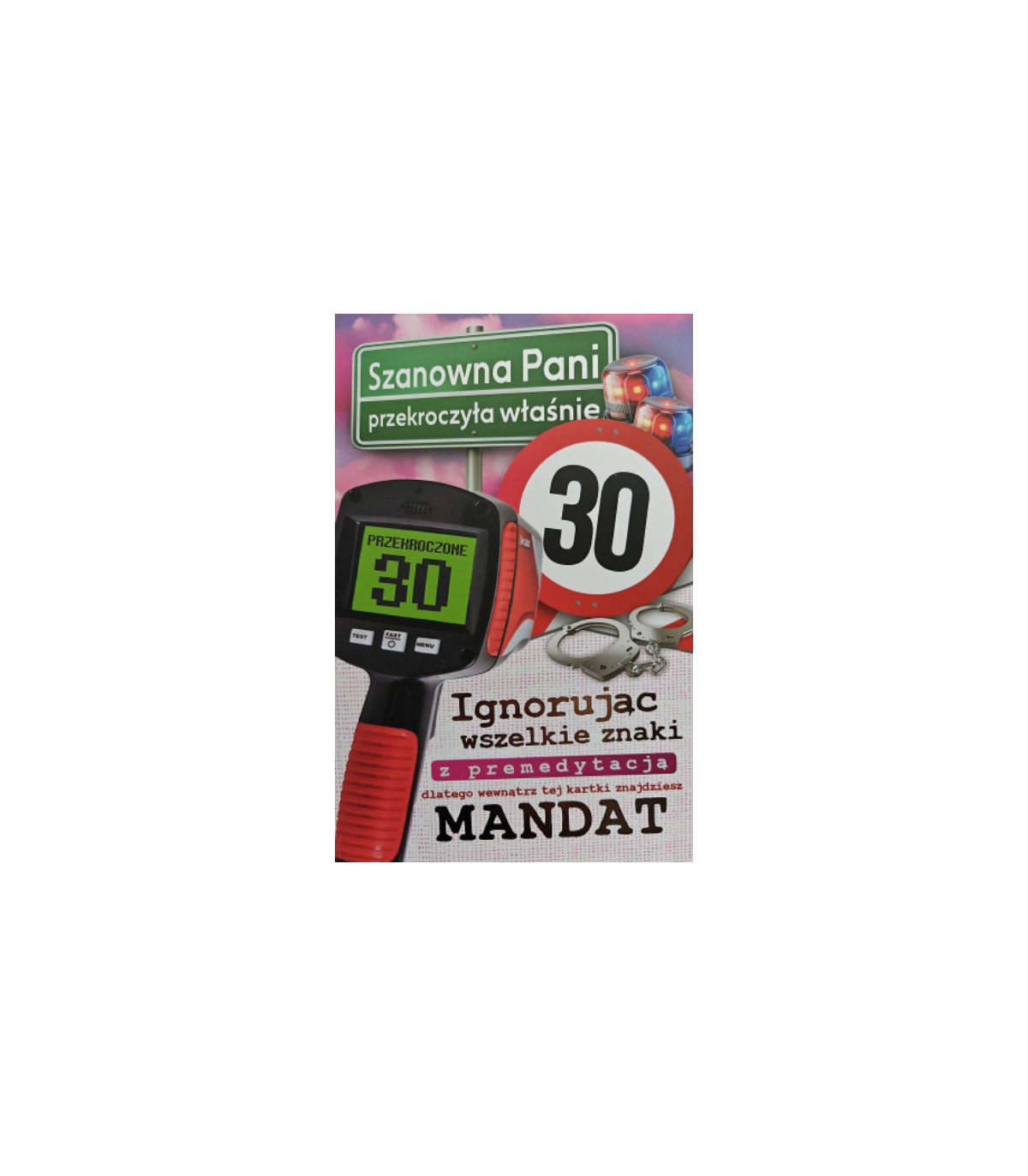 Kartka na 30 urodziny Kobiety z mandatem JCX210