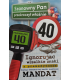 Kartka na 40 urodziny dla Mężczyzny, z mandatem JCX213