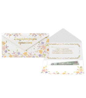 Elegancka Koperta na prezent pieniądze, kartę, voucher PCKOP14