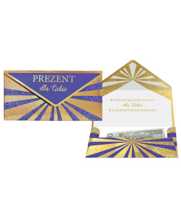 Koperta na prezent, upominek, banknoty, karty PCKOP21