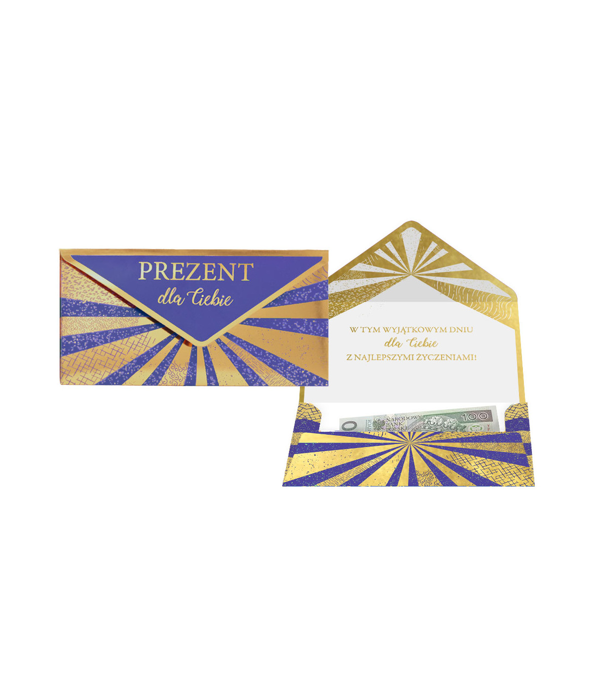 Koperta na prezent, upominek, banknoty, karty PCKOP21