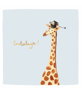 Kartka z Gratulacjami dla zdolnego absolwenta, zabawna KWL20