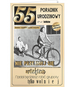 Kartka na 55 urodziny z życzeniami U72