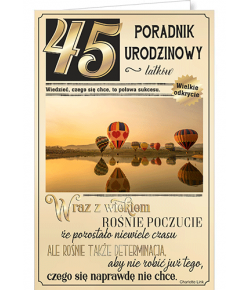 Kartka na 45 urodziny U 75