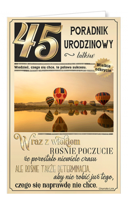 Kartka na 45 urodziny U75
