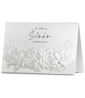 Kartka na ślub z życzeniami dla Nowożeńców HM1155S