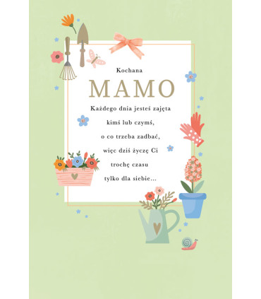 Kartka dla Mamy na Dzień Matki, Urodziny, bez okazji PR581