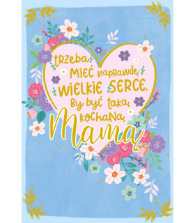 Kartka dla Mamy z życzeniami od serca PR579