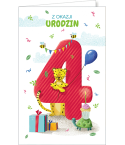 Kartka na 4 latka C 04