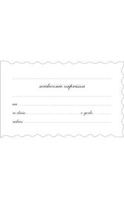 Zaproszenie uniwersalne zestaw 10 szt  ZA83