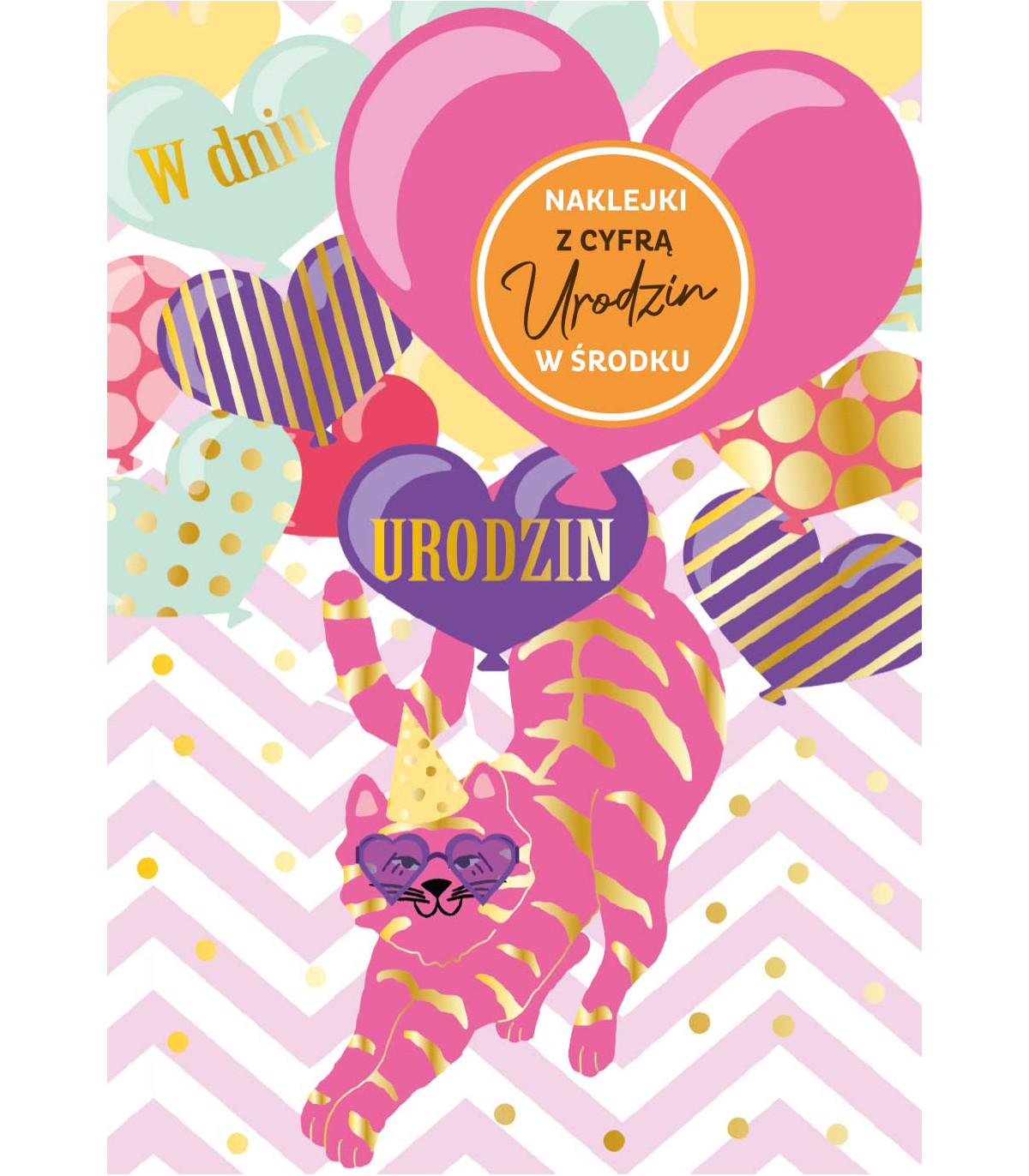 Kartka Na Urodziny Z Kotem Z Cyframi Do Naklejenia Wieku DK1308 kartka-na-urodziny-z-kotem-z-cyframi-do-naklejenia-wieku-dk1308