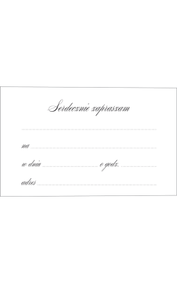 Zaproszenie uniwersalne zestaw 10 szt  ZA82