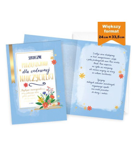 Duża Kartka z Podziękowaniami dla Nauczycielki XXXL PCP41
