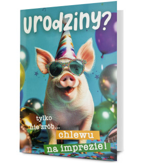Kartka urodzinowa wesoła, zabawna Holo8