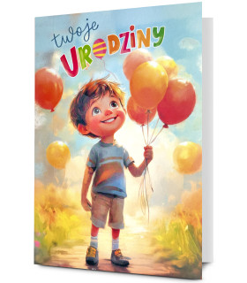 Kartka urodzinowa dla Chłopczyka Holo11