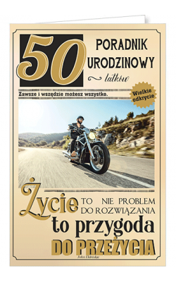 Kartka na 50 urodziny dla Mężczyzny U76