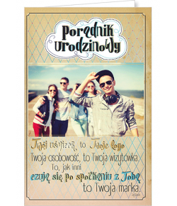 Kartka urodzinowa dla Chłopaka U80