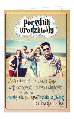 Kartka urodzinowa dla Chłopaka U80