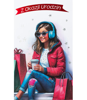 Kartka urodzinowa dla nastolatki, młodzieżowa A2018