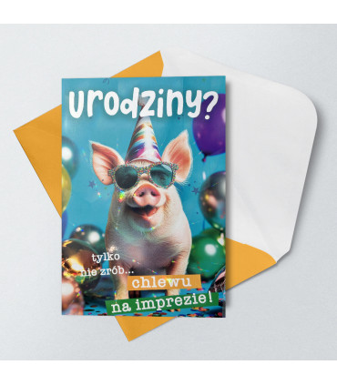 Kartka urodzinowa wesoła, zabawna Holo8
