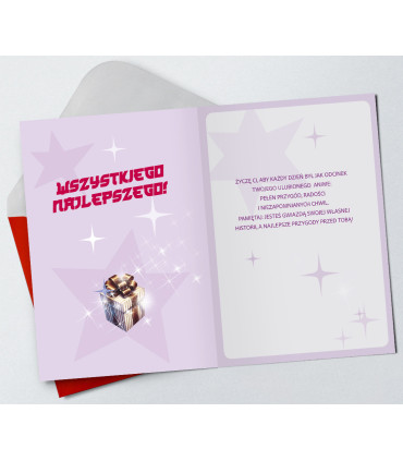 Kartka urodzinowa dziecięca, młodzieżowa Holo14