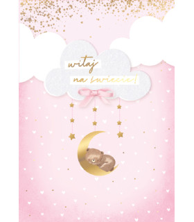 Kartka z okazji Narodzin Córki, Dziewczynki DK1303