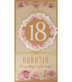 Kartka na18 urodziny bogato zdobiona, boho PM413