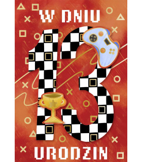 Kartka z okazji 13 urodzin dla Nastolatka Piłkarza DK1263