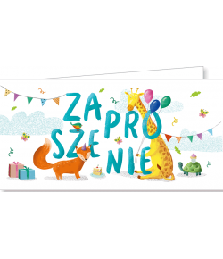 Zaproszenie na urodzinki zestaw 10 szt ZAB86