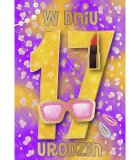 Kartka na 17 urodziny dla Nastolatki, Optymistki DK1272