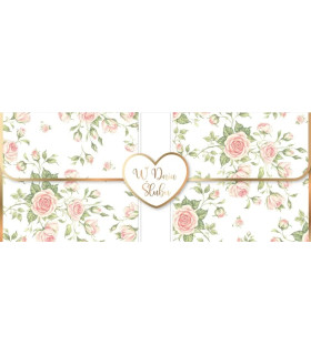 Kartka na ślub elegancka, romantyczna KPAS252