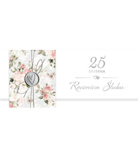Kartka z okazji 25 Rocznicy Ślubu, Srebrnych Godów KPAS261