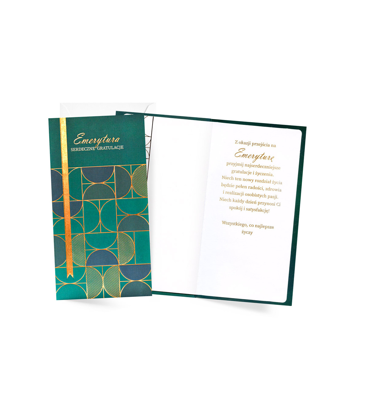 Kartka z okazji przejścia na Emeryturę, elegancka PM412