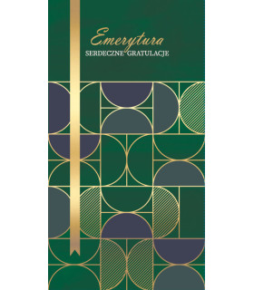 Kartka z okazji przejścia na Emeryturę, elegancka PM412