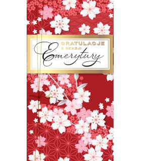 Kartka dla Emeryta, Emerytki pięknie zdobiona PM410