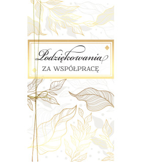 Kartka z Podziękowaniami za współpracę, elegancka PM411