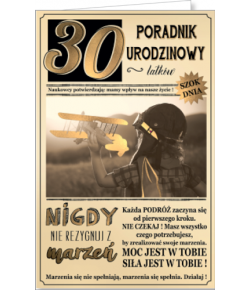 Kartka z okazji 30 urodzin z super życzeniami U9