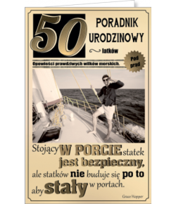 Kartka na 50 urodziny dla Mężczyzny U18